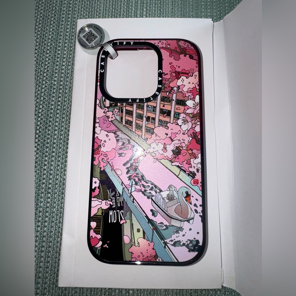 Casetify Vivian Ho - Sakura Dream iPhone 15 Pro impact case